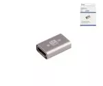 Konektor DINIC HDMI-A, 8K, kovová zásuvka HDMI-A, 8K 60Hz / 4K 120Hz, rámček DINIC s eurootvorom